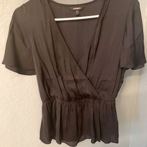 NWOT Express silk top - Black